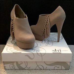 Fringe Heel Booties